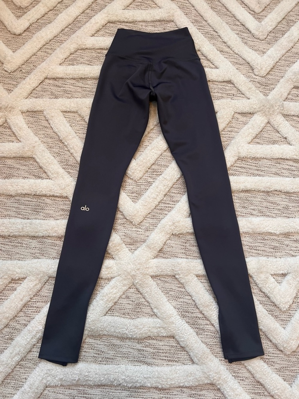 ALO Yoga Airlift High-Waist Elongated split Hem Legging XS grey/anthracite - Picture 7 of 9